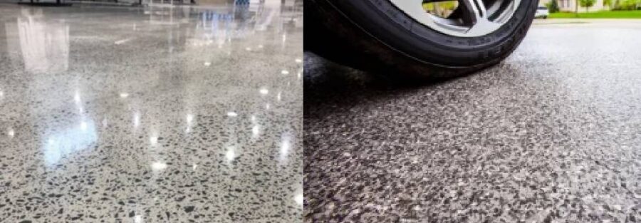 Epoxy flooring vs polished concrete Dyon Construction