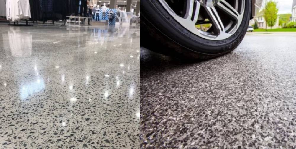 Epoxy flooring vs polished concrete Dyon Construction