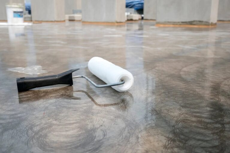 Photo of Decorative concrete sealing that we did in knoxville dyon construction