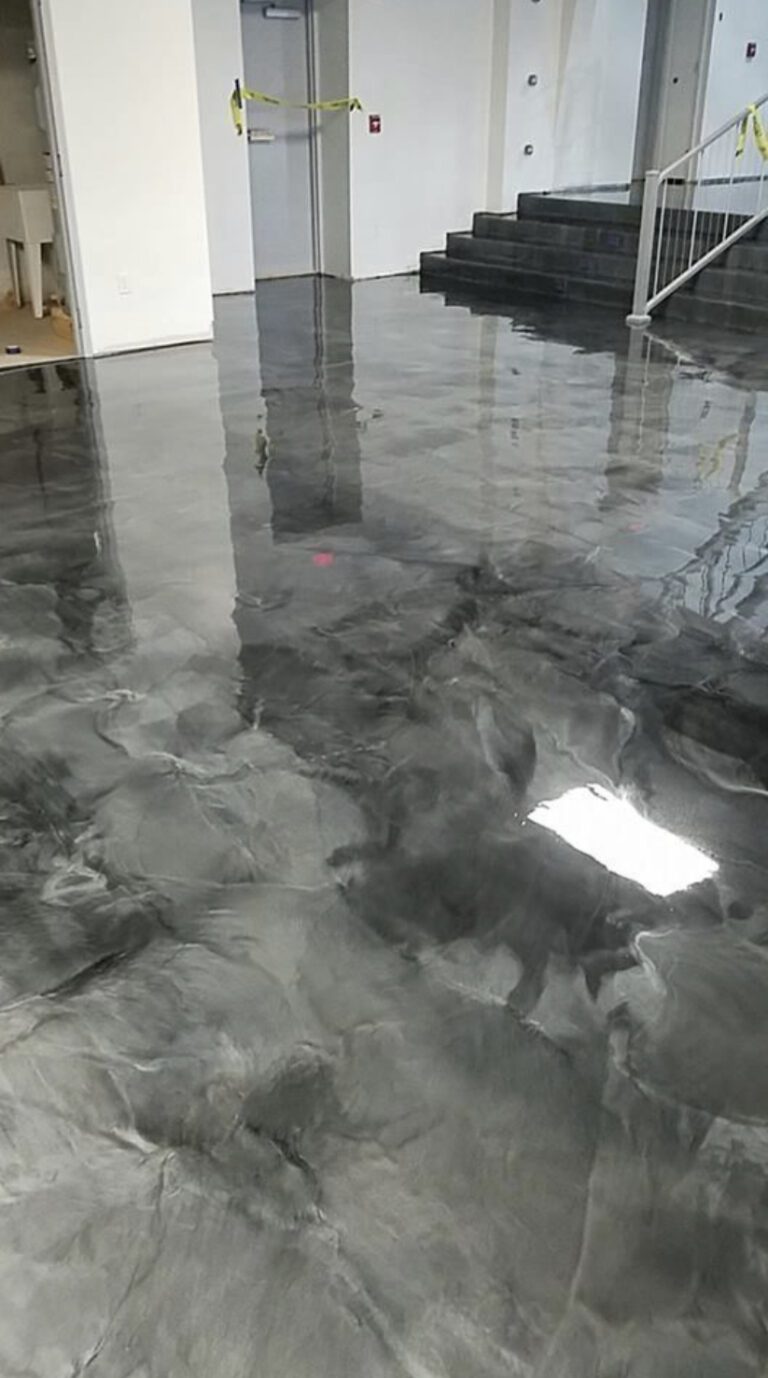 Photo of Commercial Metallic Epoxy we made as Dyon Construction