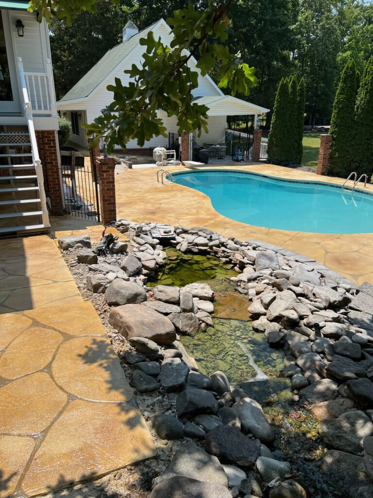 Photo of a Pool Deck Resurfacing Residential Dyon Construction