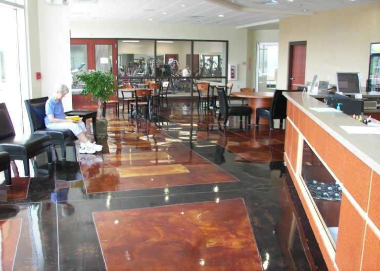 Photo of a club after we did commercial Stained Concrete as Dyon Construction